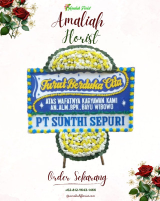 Papan Bunga Duka di Alama