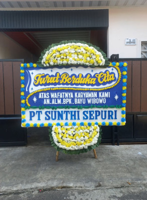 Papan Bunga Duka di Alama